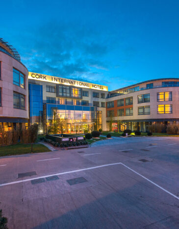 Exterior with lights Cork International Hotel Landscape CIH 3